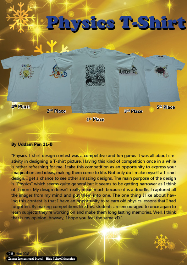 Physics T-Shirt Design Contest Results — selected photograph 1